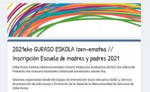 Uribe kosta: Guraso eskola 2021